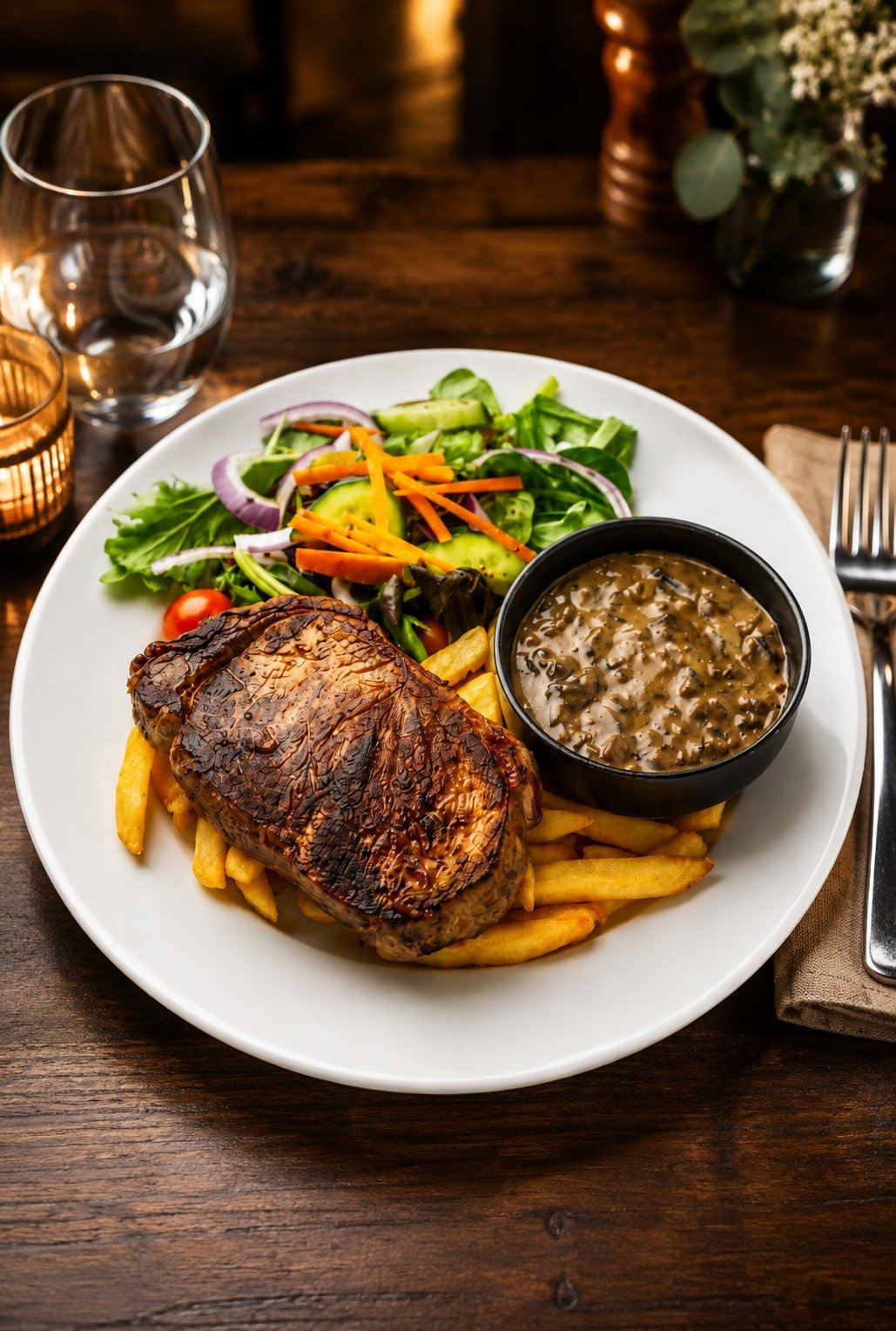 A welcoming table at Shoalwater Tavern